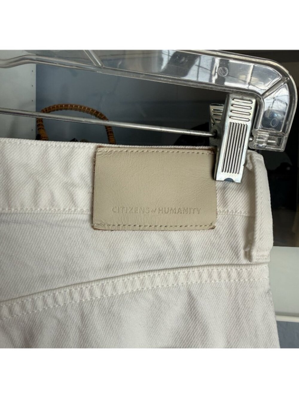 Citizens of Humanity Annina Straight Leg High Rise In Soft White Size 24 - Picture 10 of 10
